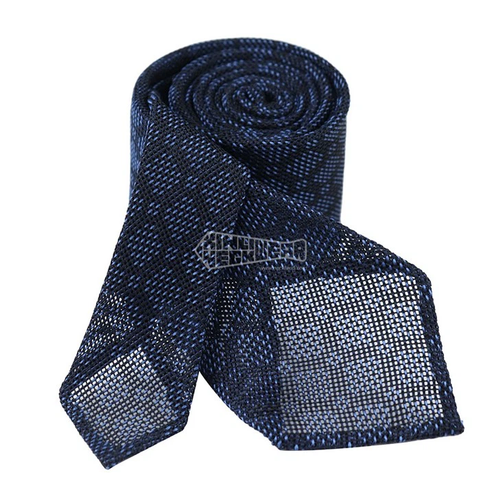 dark blue grenadine tie