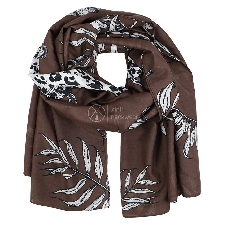 Bright Animal Print Scarf
